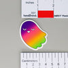 NerdyKeppie-L'il Ghosties Pride Ghost Sticker-Lesbian