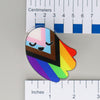 NerdyKeppie-L'il Ghosties Acrylic Pride Pin-Ace