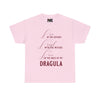 NerdyKeppie Live, Laugh, Dragula Cotton Tee Shirt. A unisex cotton tee shirt with a Live, Laugh, Dragula design on it. This cotton tee shirt has a classic fit.