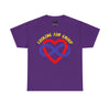 NerdyKeppie "Looking for Group" Cotton Polyamory Pride Tee Shirt. A unisex cotton tee shirt with a "Looking for Group" design on it in polyamory pride colors. This polyamory pride tee shirt has a classic fit.