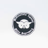 NerdyKeppie's Medievalists "Educators Against White Supremacy" Embroidered Patch are stitched on black duck cloth and backed by sturdy vinyl fuse.