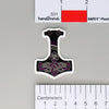 NerdyKeppie Mjolnir Pride Sticker. A NerdyKeppie matte sticker of a Mjolnir/Thor's Hammer with knotwork in eight different pride flags. This pride sticker ships from Portland, Oregon.
