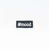 NerdyKeppie's "#Mood" Embroidered Patch are stitched on sturdy rectangular duck cloth and backed with vinyl fuse.