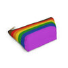 NerdyKeppie More Color More Pride Zipper Pouch with T-Bottom. A zippered accessory/makeup bag featuring a t-bottom and a More Color More Pride/Philly Pride flag pattern. This More Color More Pride zipper pouch is fully lined and comes in two sizes.