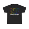 NerdyKeppie ItHasPockets.Gay Cotton Rainbow Gay Pride Tee Shirt
