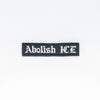 NerdyKeppie's No Hooked Backing "Abolish ICE" Embroidered Patch are stitched on sturdy rectangular duck cloth and backed with vinyl fuse.