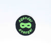 NerdyKeppie's No Hooked Backing "Agender Avenger" Embroidered Agender Pride Patch are stitched on black duck cloth and backed by sturdy vinyl fuse.