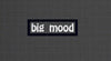 NerdyKeppie's No Hooked Backing "#BigMood" Embroidered Patch are stitched on sturdy rectangular duck cloth and backed with vinyl fuse.