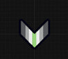 NerdyKeppie's No Hooked Backing Stackable Pride Chevron Embroidered Pride Patch are stitched on black duck cloth and backed by sturdy vinyl fuse.