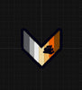 NerdyKeppie's No Hooked Backing Stackable Pride Chevron Embroidered Pride Patch are stitched on black duck cloth and backed by sturdy vinyl fuse.