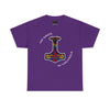 NerdyKeppie "No Nazis In Valhalla" Mjolnir Cotton Rainbow Gay Pride Tee Shirt. A unisex cotton tee shirt with a "No Nazis In Valhalla" design on it in rainbow pride colors. This gay pride tee shirt has a classic fit.