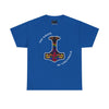 NerdyKeppie "No Nazis In Valhalla" Mjolnir Cotton Rainbow Gay Pride Tee Shirt. A unisex cotton tee shirt with a "No Nazis In Valhalla" design on it in rainbow pride colors. This gay pride tee shirt has a classic fit.