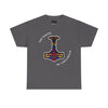 NerdyKeppie "No Nazis In Valhalla" Mjolnir Cotton Rainbow Gay Pride Tee Shirt. A unisex cotton tee shirt with a "No Nazis In Valhalla" design on it in rainbow pride colors. This gay pride tee shirt has a classic fit.