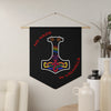 NerdyKeppie "No Nazis In Valhalla" Mjolnir Rainbow Gay Pride Pennant. 