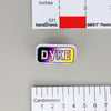 NerdyKeppie-"DYKE" Mirrored Pride Pin-Non-Binary