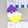 NerdyKeppie-L'il Ghosties Acrylic Pride Pin-Non-Binary