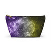 Non-Binary Pride Galaxy Accessory or Makeup Pouch w T-bottom