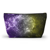 Non-Binary Pride Galaxy Accessory or Makeup Pouch w T-bottom
