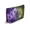 Non-Binary Pride Galaxy Accessory or Makeup Pouch w T-bottom