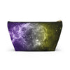 Non-Binary Pride Galaxy Accessory or Makeup Pouch w T-bottom