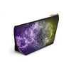 Non-Binary Pride Galaxy Accessory or Makeup Pouch w T-bottom