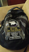 NerdyKeppie's "Not A Boy Not A Girl Not Your Problem" Embroidered Patch are stitched on sturdy rectangular duck cloth and backed with vinyl fuse.