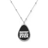 "Okayest Dungeon Master Ever" Oval Necklace