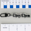 NerdyKeppie-Old English Pronoun Keychain-He/Him