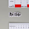 NerdyKeppie Old English Pronoun Sticker. Our NerdyKeppie Old English Pronoun Stickers come on a sturdy matte white vinyl, printed with your choice of pronouns in black Old English text. Our Old English Pronoun Stickers ship from Portland, Oregon.