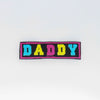 NerdyKeppie's Pan "Daddy" Embroidered Pride Patch are stitched on sturdy rectangular duck cloth and backed with vinyl fuse.