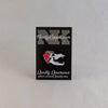NerdyKeppie Proud to the Bone Wolf Skull Pride Enamel Pins. A wolf skull pride enamel pin for our Proud to the Bone project, wearing an adorable crown of flowers!