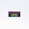 NerdyKeppie's Pan "Queer Pissed Off Cockroach Motherfucker" Embroidered Pride Patch are stitched on sturdy rectangular duck cloth and backed with vinyl fuse.