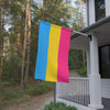 NerdyKeppie Pansexual Pride Flag (Indoor/Outdoor). A Pansexual Pride flag made from durable, weather-resistant poly canvas: this Pride celebration flag makes a great home decoration or casual cape!