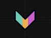 NerdyKeppie's Pansexual Stackable Pride Chevron Embroidered Pride Patch are stitched on black duck cloth and backed by sturdy vinyl fuse.
