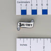 NerdyKeppie Paper Scroll Pronoun Enamel Pin. Our paper scroll pronoun enamel pin is perfect for a tasteful office friendly way to represent your identity.