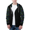 NerdyKeppie Peppers & Clocks Lightweight Gay Men's Pride Zip Up Hoodie. 