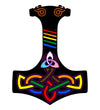 NerdyKeppie Faith & Pride Mjolnir Enamel Pins. A Mjolnir knotwork design for our Faith & Pride enamel pins collection, available in a wide variety of pride flag designs!