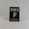NerdyKeppie Proud to the Bone Crow Skull Pride Enamel Pins. A crow skull pride enamel pin for our Proud to the Bone project, wearing an adorable crown of flowers!
