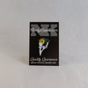 NerdyKeppie Proud to the Bone Crow Skull Pride Enamel Pins. A crow skull pride enamel pin for our Proud to the Bone project, wearing an adorable crown of flowers!