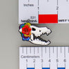 NerdyKeppie Proud to the Bone Dire Wolf Skull Pride Enamel Pins. A Dire Wolf skull pride enamel pin for our Proud to the Bone project. This prehistoric pin is wearing an adorable crown of flowers!