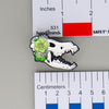 NerdyKeppie Proud to the Bone Dire Wolf Skull Pride Enamel Pins. A Dire Wolf skull pride enamel pin for our Proud to the Bone project. This prehistoric pin is wearing an adorable crown of flowers!