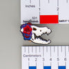 NerdyKeppie Proud to the Bone Dire Wolf Skull Pride Enamel Pins. A Dire Wolf skull pride enamel pin for our Proud to the Bone project. This prehistoric pin is wearing an adorable crown of flowers!