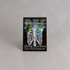 NerdyKeppie Proud to the Bone Human Ribcage Pride Enamel Pins. A human ribcage pride enamel pin for our Proud to the Bone project, wearing an adorable crown of flowers!