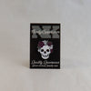 NerdyKeppie Proud to the Bone Human Skull Pride Enamel Pins. A human skull pride enamel pin for our Proud to the Bone project, wearing an adorable crown of flowers!