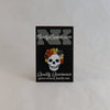 NerdyKeppie Proud to the Bone Human Skull Pride Enamel Pins. A human skull pride enamel pin for our Proud to the Bone project, wearing an adorable crown of flowers!
