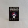 NerdyKeppie Proud to the Bone Human Skull Pride Enamel Pins. A human skull pride enamel pin for our Proud to the Bone project, wearing an adorable crown of flowers!