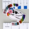 NerdyKeppie-"Proud to the Bone" T-Rex Skull Progress Pride Sticker-