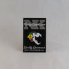 NerdyKeppie Proud to the Bone Tiger Skull Pride Enamel Pins. A tiger skull pride enamel pin for our Proud to the Bone project, wearing an adorable crown of flowers!