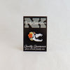 NerdyKeppie Proud to the Bone Wolf Skull Pride Enamel Pins. A wolf skull pride enamel pin for our Proud to the Bone project, wearing an adorable crown of flowers!