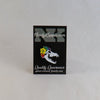 NerdyKeppie Proud to the Bone Wolf Skull Pride Enamel Pins. A wolf skull pride enamel pin for our Proud to the Bone project, wearing an adorable crown of flowers!